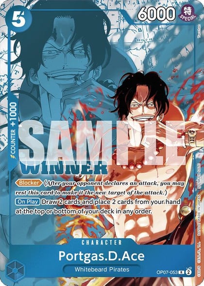 Portgas.D.Ace (Winner Pack 2024 Oct.-Dec.), One Piece Promotion Cards OP07-053