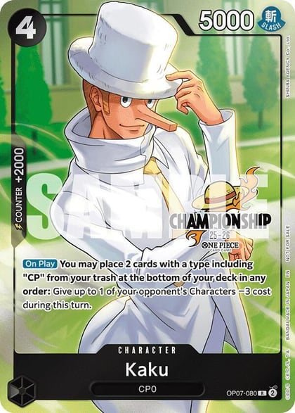 Kaku (CS 25-26 Celebration Pack), One Piece Promotion Cards OP07-080