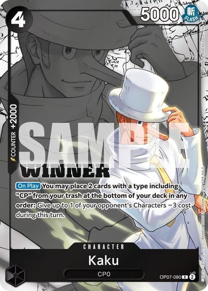 Kaku (Winner Pack 2025 Vol. 1), One Piece Promotion Cards OP07-080