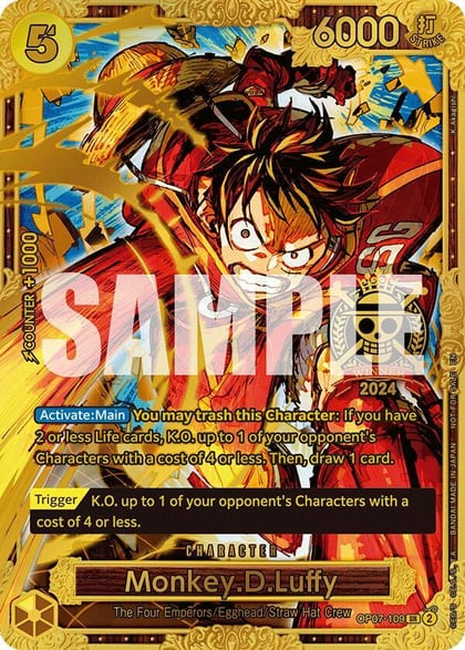 Monkey.D.Luffy (Championship 2024 World Final 1st Place), One Piece Promotion Cards OP07-109