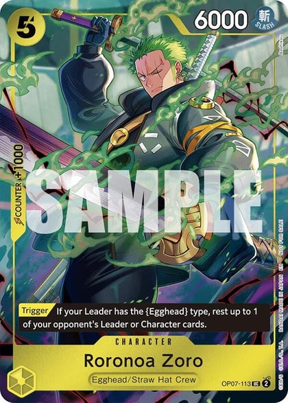 Roronoa Zoro (One Piece Day Dallas 2025), One Piece Promotion Cards OP07-113