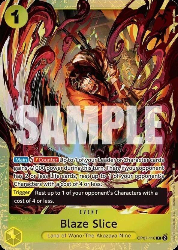 Blaze Slice (Premium Card Collection -Best Selection Vol. 5-), One Piece Promotion Cards OP07-116