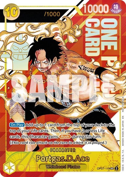 Portgas.D.Ace (Serial Numbered), One Piece Promotion Cards OP07-119