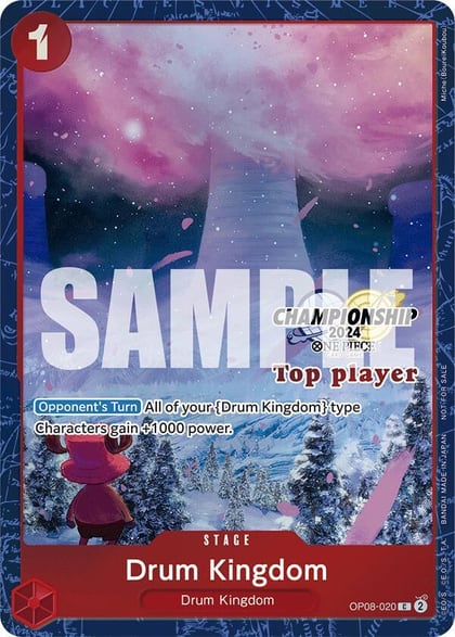 Drum Kingdom (Championship 2024 Top Player Pack), One Piece Promotion Cards OP08-020