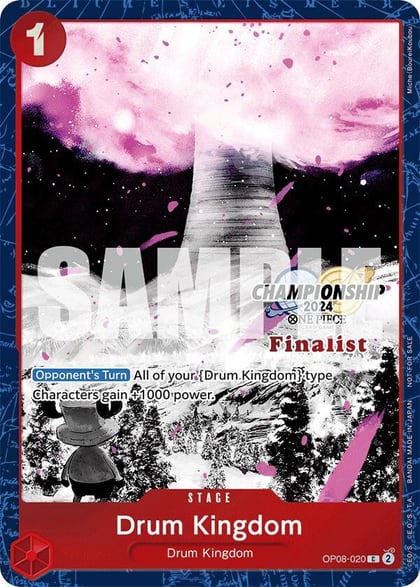 Drum Kingdom (Championship 2024 Finalist Card Set Vol. 2), One Piece Promotion Cards OP08-020