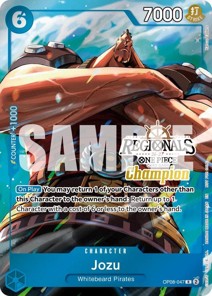 Jozu (Regionals Champion Card Set 26-27 Vol.2), One Piece Promotion Cards OP08-047