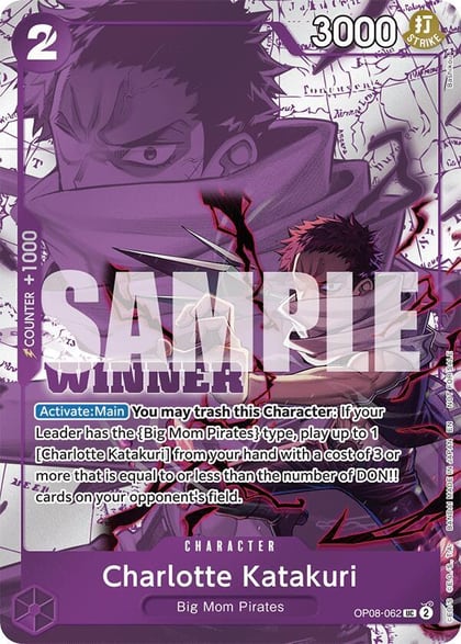 Charlotte Katakuri (Winner Pack 2025 Vol. 3), One Piece Promotion Cards OP08-062