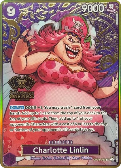 Charlotte Linlin (One Piece Japanese Version 2nd Anniversary Set), One Piece Promotion Cards OP08-069