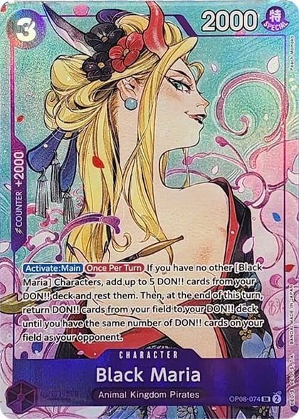 Black Maria (Illustration Box Vol.2), One Piece Promotion Cards OP08-074