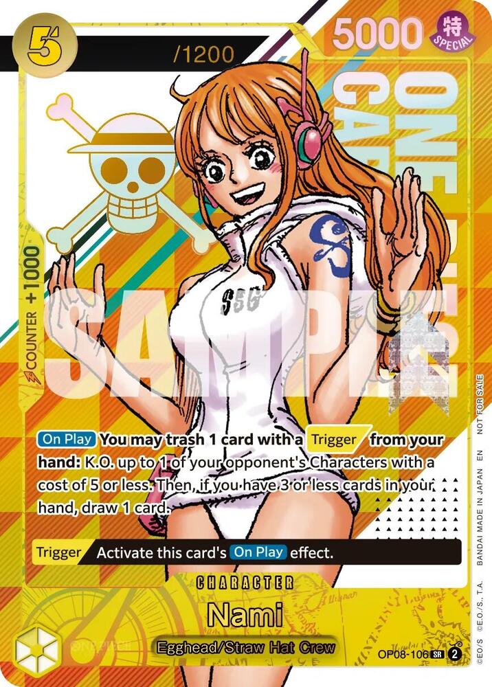 Nami (CS 26-27 Celebration Pack) (Serial Numbered), One Piece Promotion Cards OP08-106