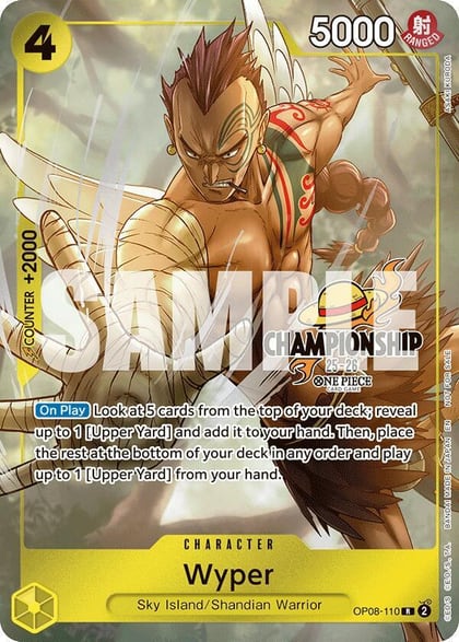 Wyper (CS 25-26 Celebration Pack), One Piece Promotion Cards OP08-110