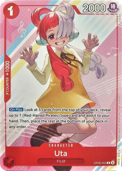 Uta (Welcome Pack Vol. 2), One Piece Promotion Cards OP09-002