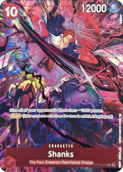 Shanks (004) (English Version 2nd Anniversary Set), One Piece Promotion Cards OP09-004