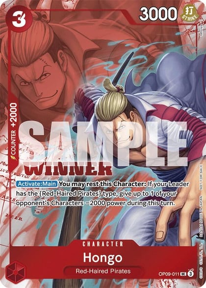 Hongo (Winner Pack 2025 Vol. 2), One Piece Promotion Cards OP09-011
