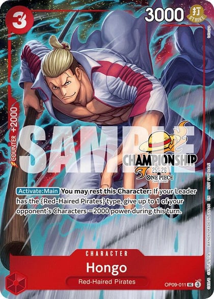 Hongo (CS 25-26 Celebration Pack), One Piece Promotion Cards OP09-011