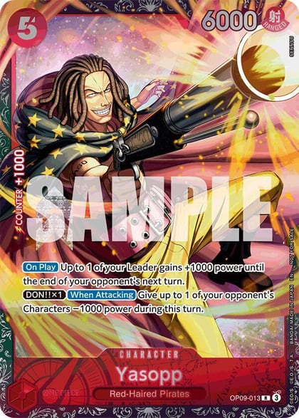 Yasopp (Championship 25-26 Offline Regionals Season 2), One Piece Promotion Cards OP09-013