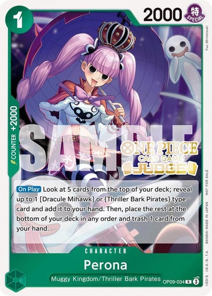 Perona (Judge Pack Vol. 5), One Piece Promotion Cards OP09-034