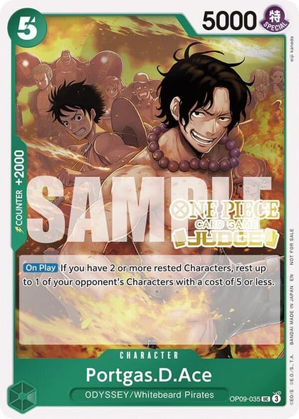 Portgas.D.Ace (Judge Pack Vol. 6), One Piece Promotion Cards OP09-035