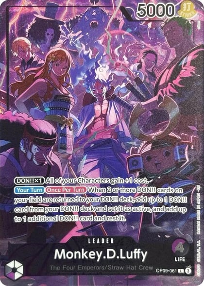 Monkey.D.Luffy (English Version 2nd Anniversary Set), One Piece Promotion Cards OP09-061