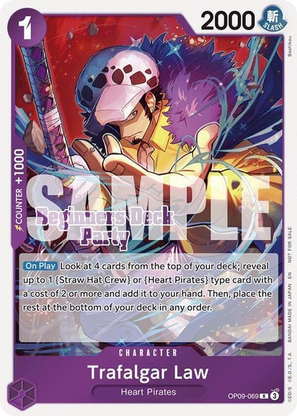 Trafalgar Law (Beginners Deck Party [ST-23] - [ST-28] Participation Pack), One Piece Promotion Cards OP09-069