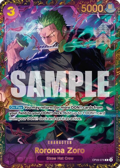 Roronoa Zoro (Championship 25-26 Regionals Season 1), One Piece Promotion Cards OP09-076