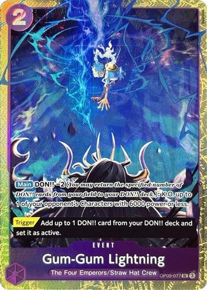 Gum-Gum Lightning (Premium Card Collection -Best Selection Vol. 4-), One Piece Promotion Cards OP09-077