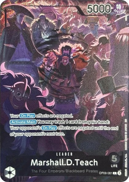 Marshall.D.Teach (English Version 2nd Anniversary Set), One Piece Promotion Cards OP09-081