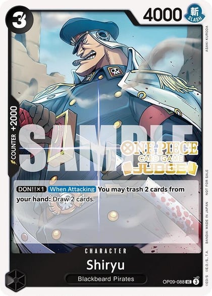 Shiryu (Judge Pack Vol. 5), One Piece Promotion Cards OP09-088