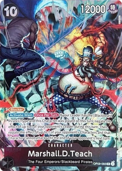 Marshall.D.Teach (093) (English Version 2nd Anniversary Set), One Piece Promotion Cards OP09-093