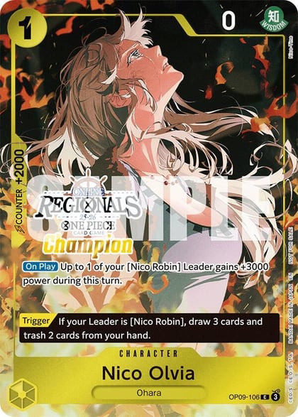 Nico Olvia (Online Regional Champion Card Set 2025 Vol.1), One Piece Promotion Cards OP09-106