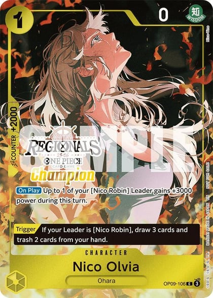 Nico Olvia (Offline Regional Champion Card Set 2025 Vol.1), One Piece Promotion Cards OP09-106