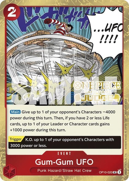 Gum-Gum UFO (Judge Pack Vol. 6), One Piece Promotion Cards OP10-020