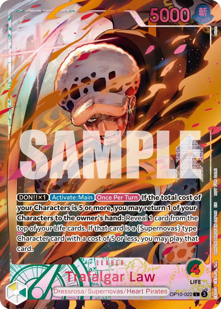 Trafalgar Law (Flame-Flame Fruit Coliseum), One Piece Promotion Cards OP10-022