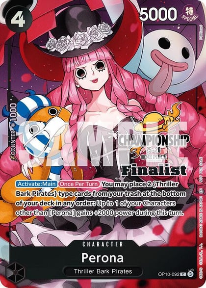 Perona (CS 25-26 Finalist Card Set 1), One Piece Promotion Cards OP10-092