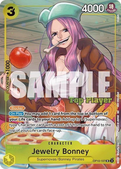 Jewelry Bonney (CS 25-26 Top Player Pack Vol. 2), One Piece Promotion Cards OP10-107
