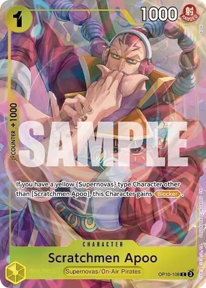 Scratchmen Apoo (Premium Card Collection -Best Selection Vol. 6-), One Piece Promotion Cards OP10-108