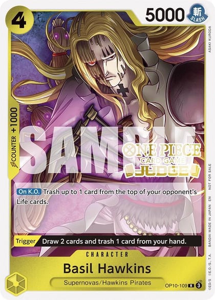 Basil Hawkins (Judge Pack Vol. 6), One Piece Promotion Cards OP10-109