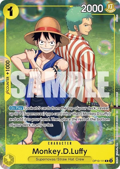 Monkey.D.Luffy (Learn Together Deck Set - Set Sail Event), One Piece Promotion Cards OP10-111