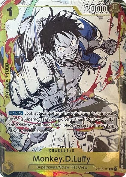 Monkey.D.Luffy (Premium Card Collection -6 assort vol.1-), One Piece Promotion Cards OP10-111