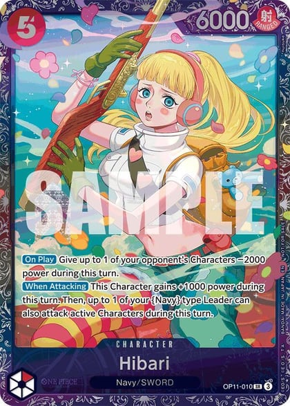 Hibari (Treasure Cup August 2025), One Piece Promotion Cards OP11-010