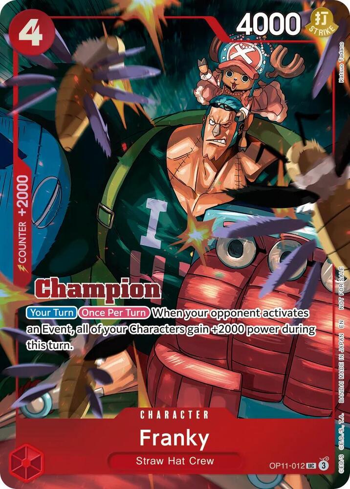 Franky (CS 26-27 Winner Card Set Vol.1), One Piece Promotion Cards OP11-012