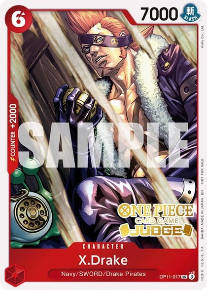 X.Drake (Judge Pack Vol. 7), One Piece Promotion Cards OP11-017