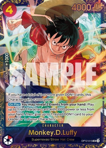 Monkey.D.Luffy (Treasure Cup 2025), One Piece Promotion Cards OP12-015