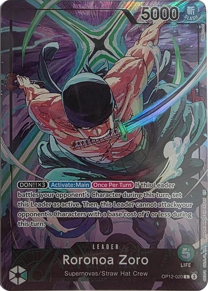 Roronoa Zoro - OP12-020 (Official Playmat Limited Edition Vol.4), One Piece Promotion Cards OP12-020