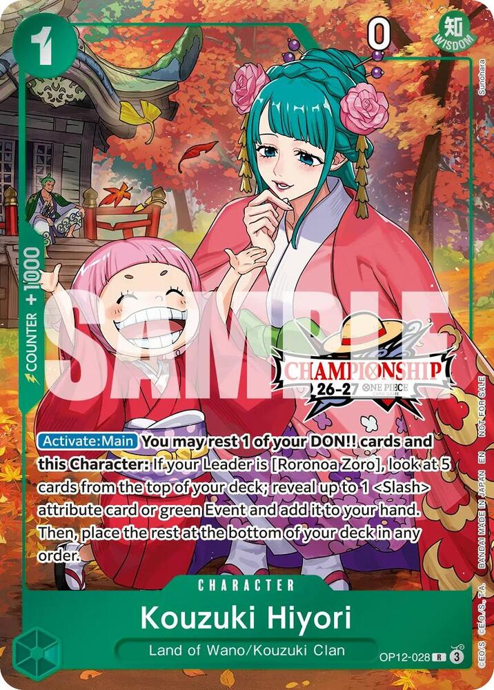 Kouzuki Hiyori (CS 26-27 Celebration Pack), One Piece Promotion Cards OP12-028