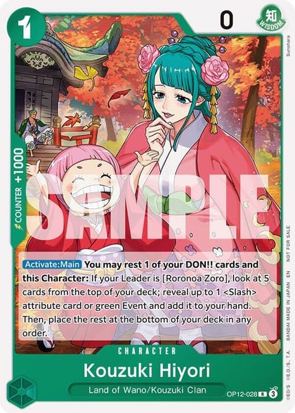Kouzuki Hiyori (Tournament Pack 2026 Vol. 1), One Piece Promotion Cards OP12-028
