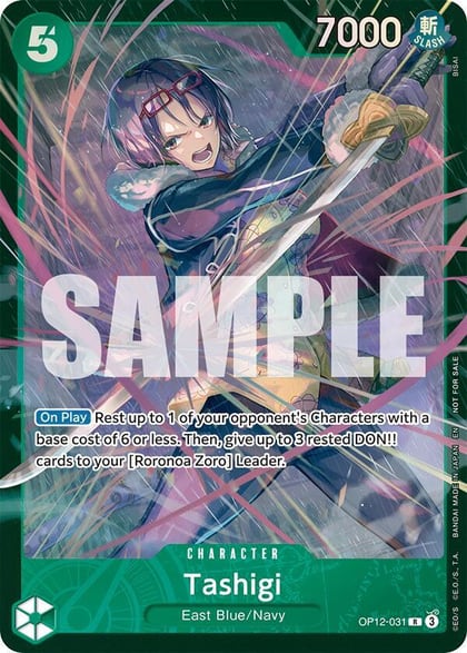 Tashigi (Store Treasure Cup 2025), One Piece Promotion Cards OP12-031