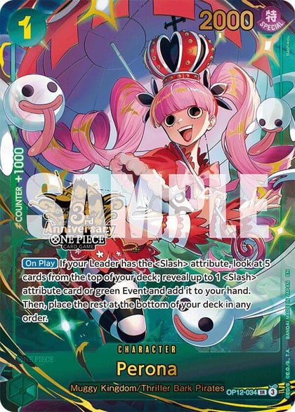 Perona (Japanese Version 3rd Anniversary Set), One Piece Promotion Cards OP12-034