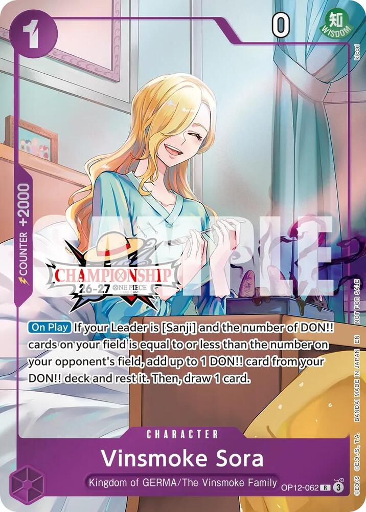 Vinsmoke Sora (CS 26-27 Celebration Pack), One Piece Promotion Cards OP12-062