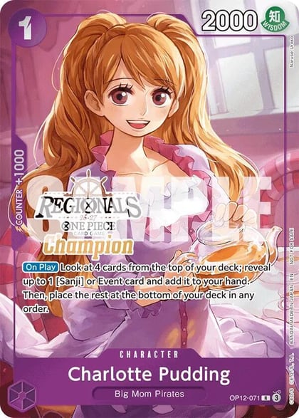 Charlotte Pudding (Regionals Champion Card Set 26-27), One Piece Promotion Cards OP12-071